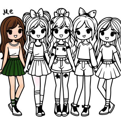 a girls friend group