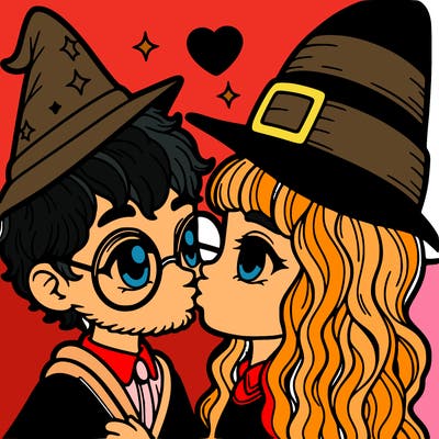 harry potter kisses ginny weasley