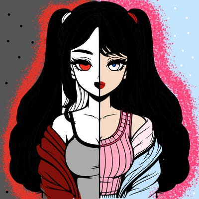 realistic girl split