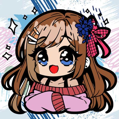 super cute anime girl