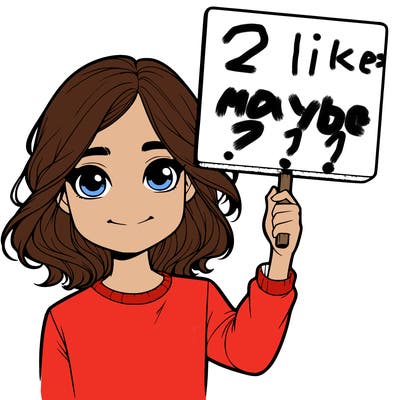 realistic girl holding up a sign