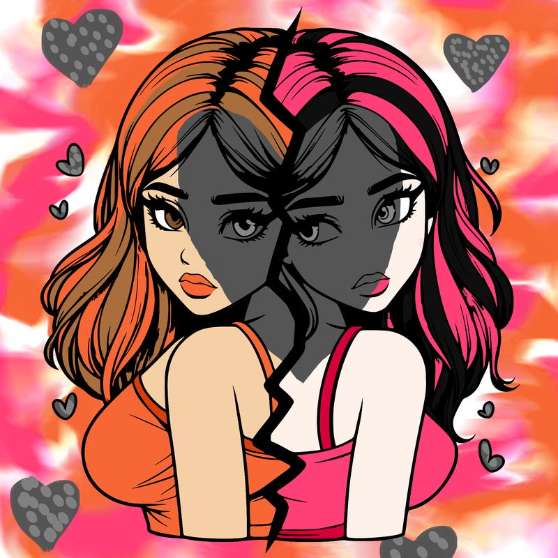 realistic girl split