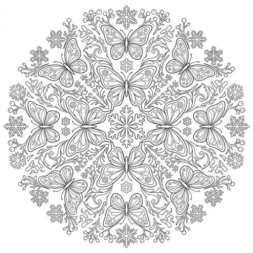 Butterfly Mandalas