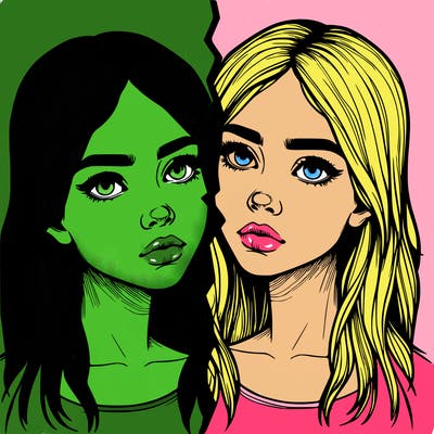 realistic girl split