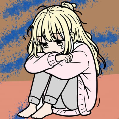 depressed girl