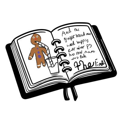 open note book blank