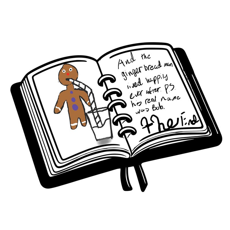 open note book blank