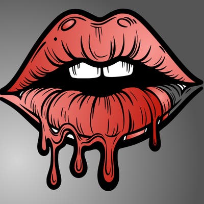lips that look realistic and drip