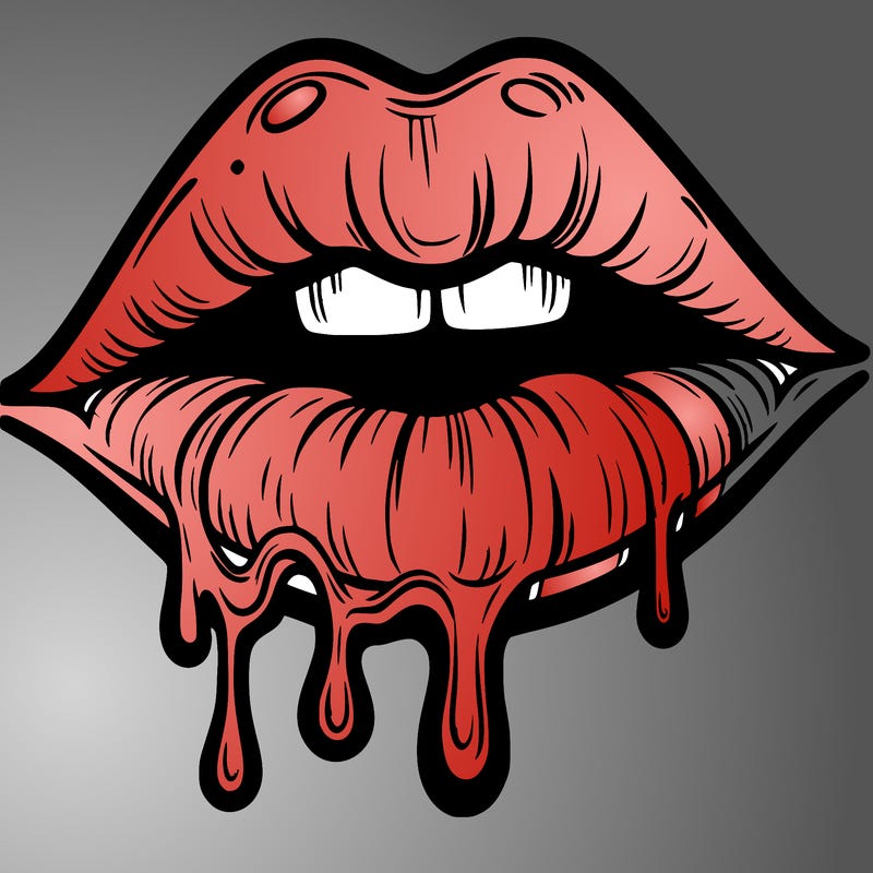 lips that look realistic and drip
