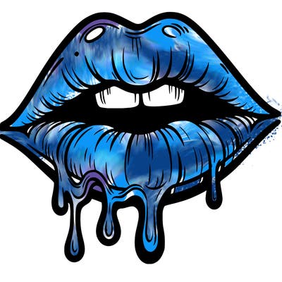 lips that look realistic and drip