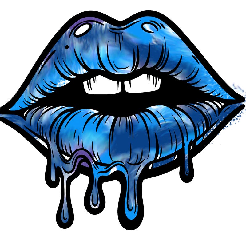 lips that look realistic and drip