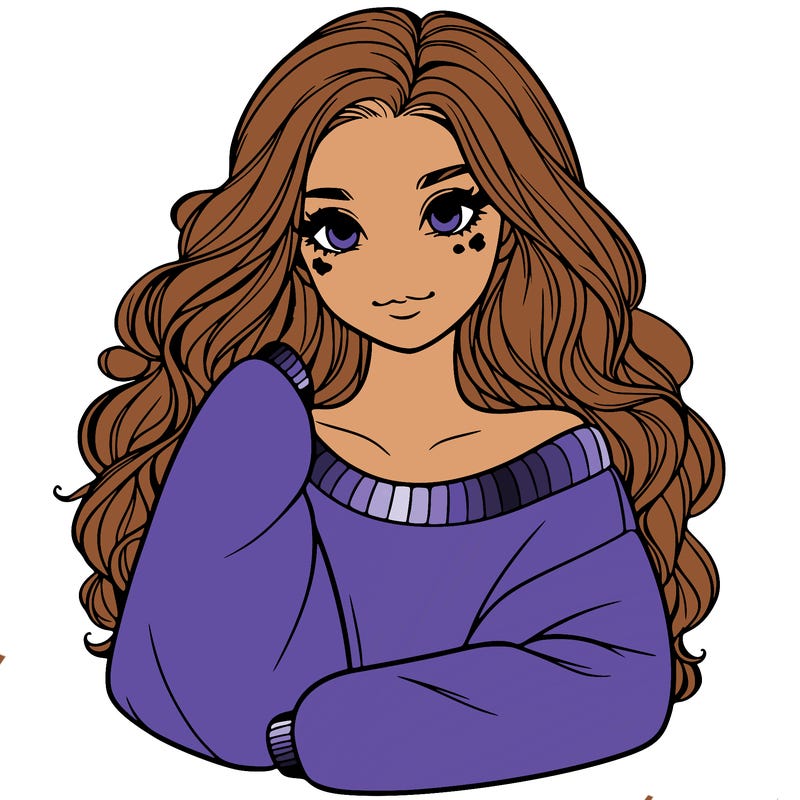 a beautiful girl in a big sweatshirt