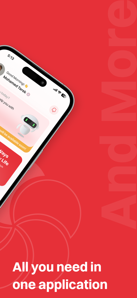 Abdul Latif Jameel Hospital - Interfaz de la aplicación del Hospital ALJ que muestra servicios médicos todo en uno en un teléfono inteligente.