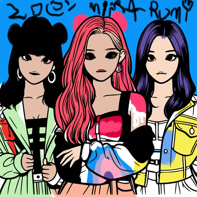 a group of 3 k-pop girls