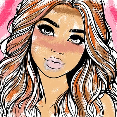 beautiful realistic girl