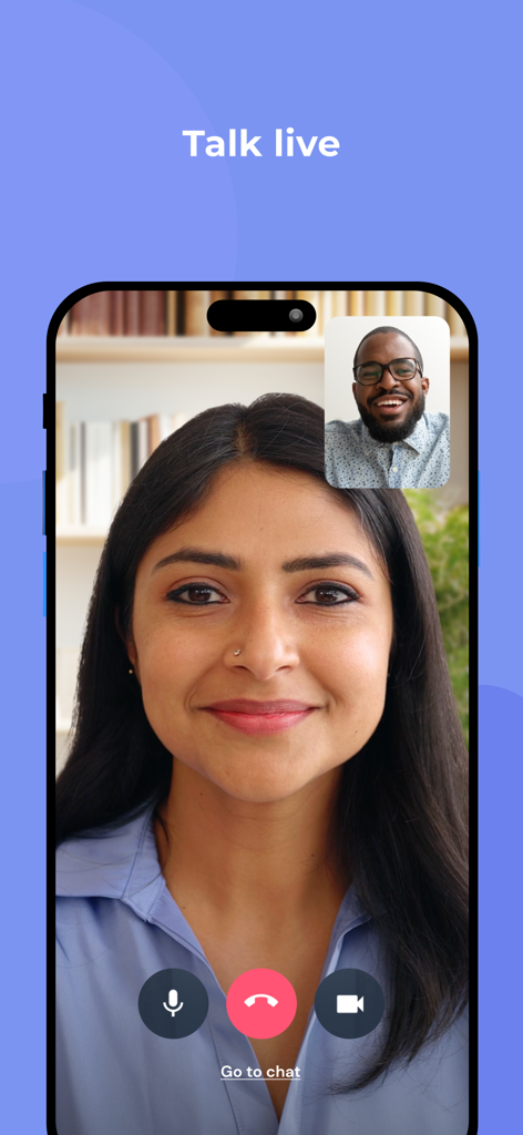 Modern Health - A live video therapy or coaching session on the Modern Health app.