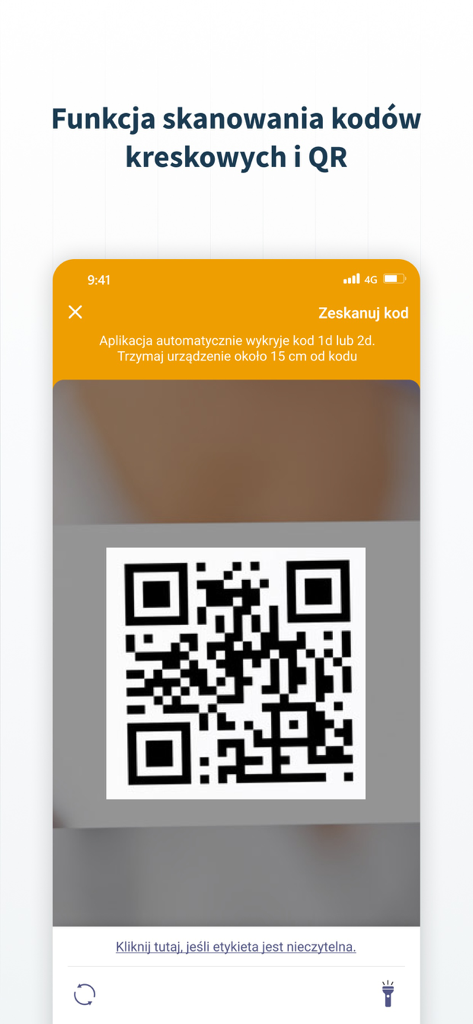 Smartphone screen displaying the QR code scanning feature of the Queris MES Mobile app