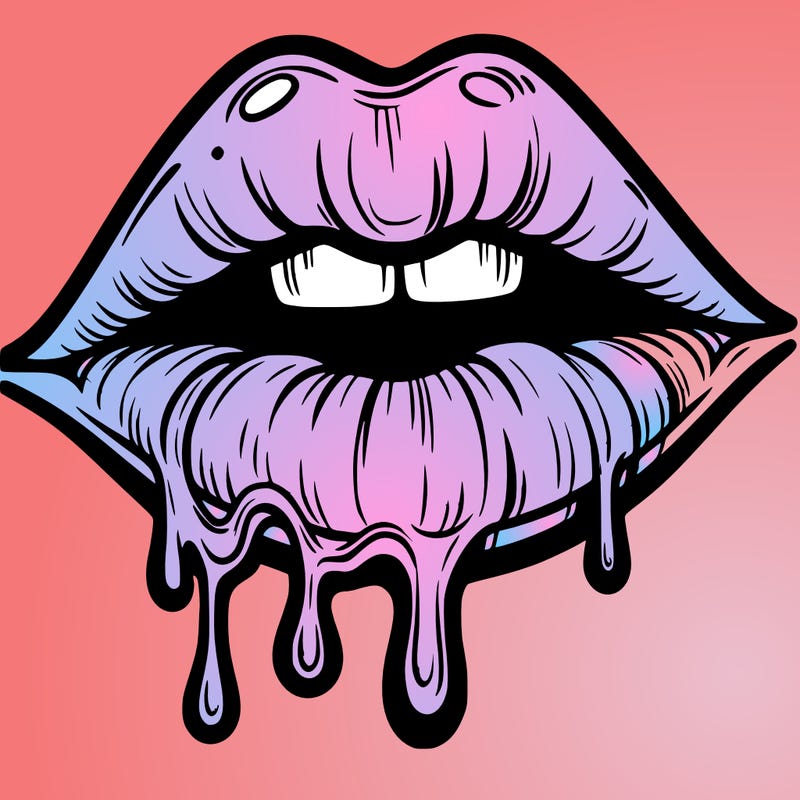 lips that look realistic and drip