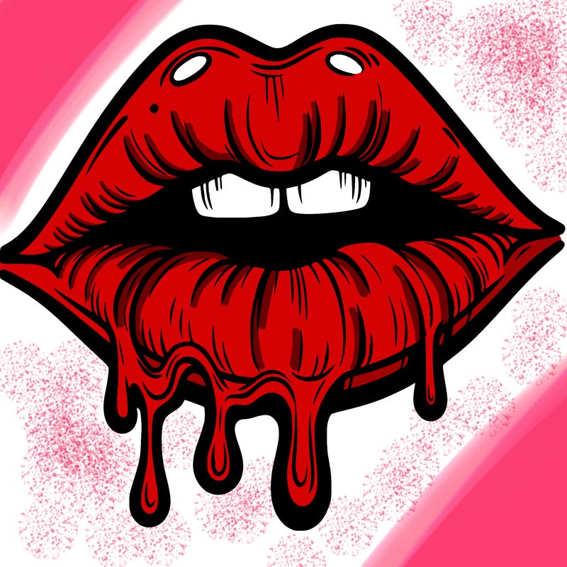 lips that look realistic and drip