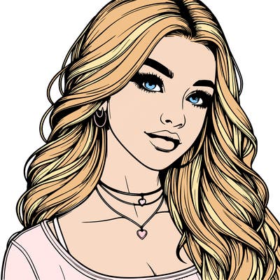 detailed realistic girl