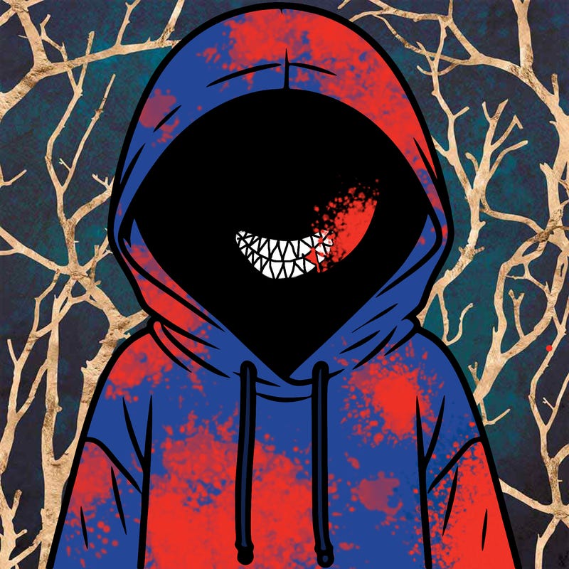 faceless girl in hoodie