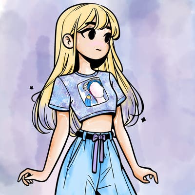 girl in a cute crop top