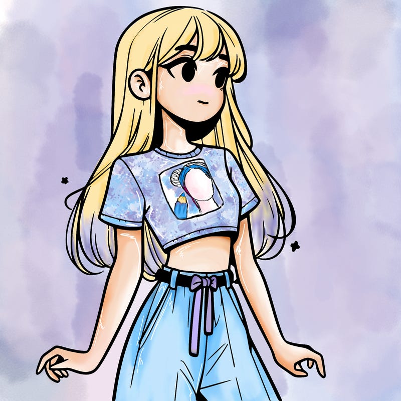 girl in a cute crop top