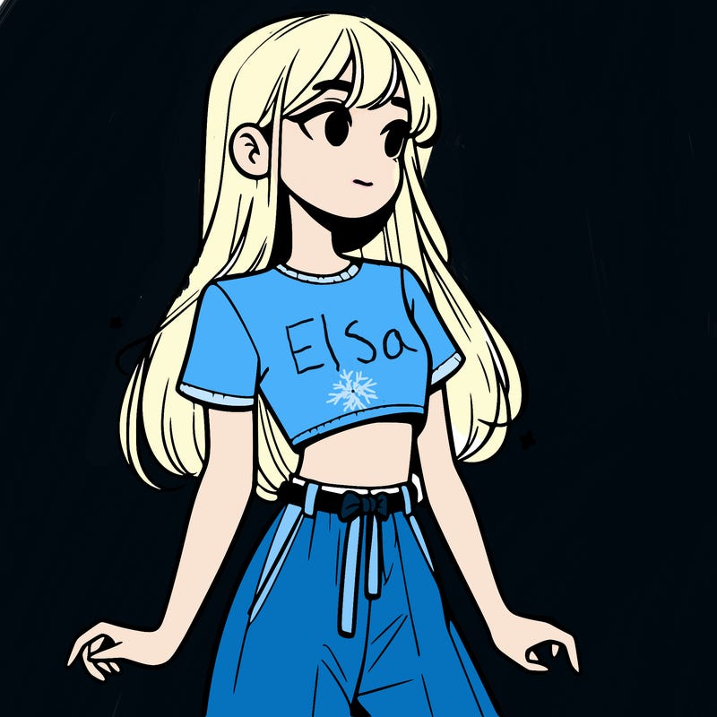 girl in a cute crop top