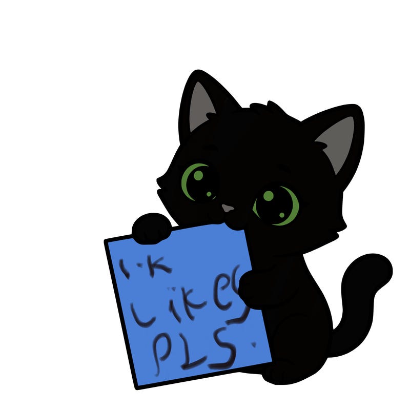 a small cat with a blank sheet of paper in its hand. the cat is sooooooo cute!