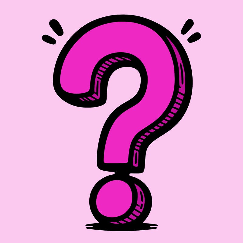 question mark drawing