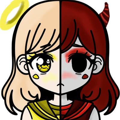 a split of a girl