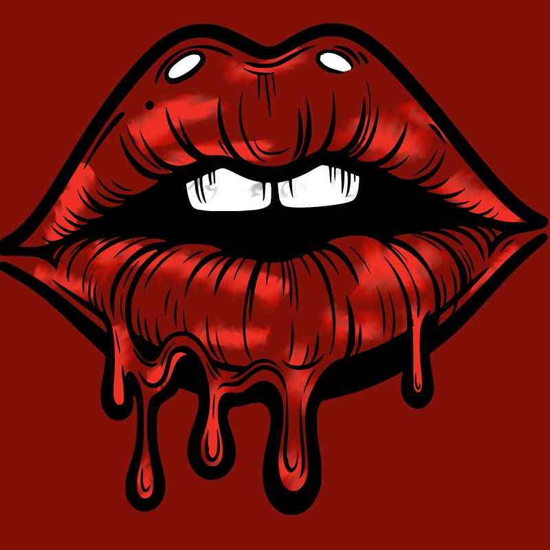 lips that look realistic and drip