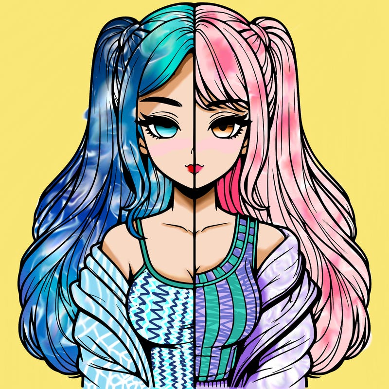 realistic girl split