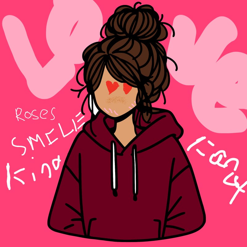 girl with messy hair bun with oversized hoodie
