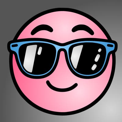 emoji with sunglasses