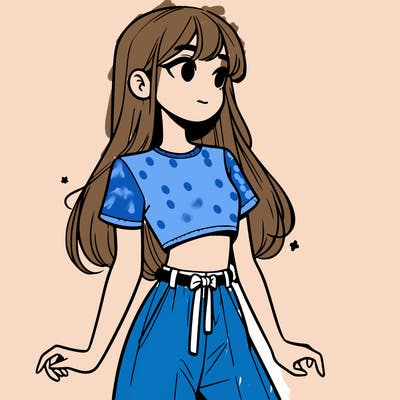 girl in a cute crop top
