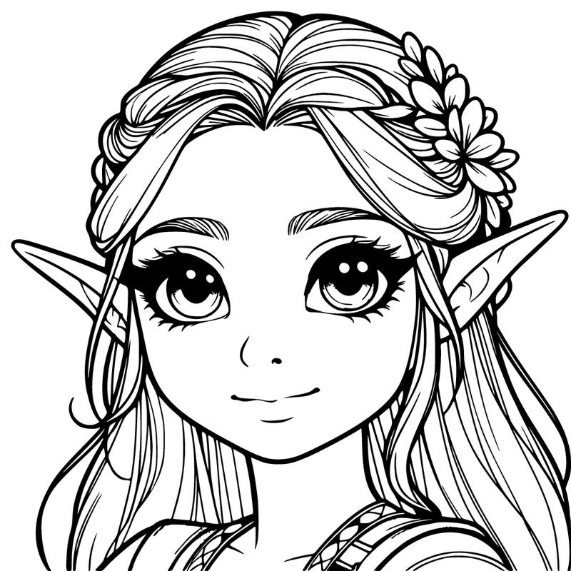 realistic elf girl
