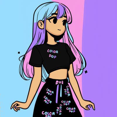 girl in a cute crop top