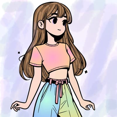 girl in a cute crop top