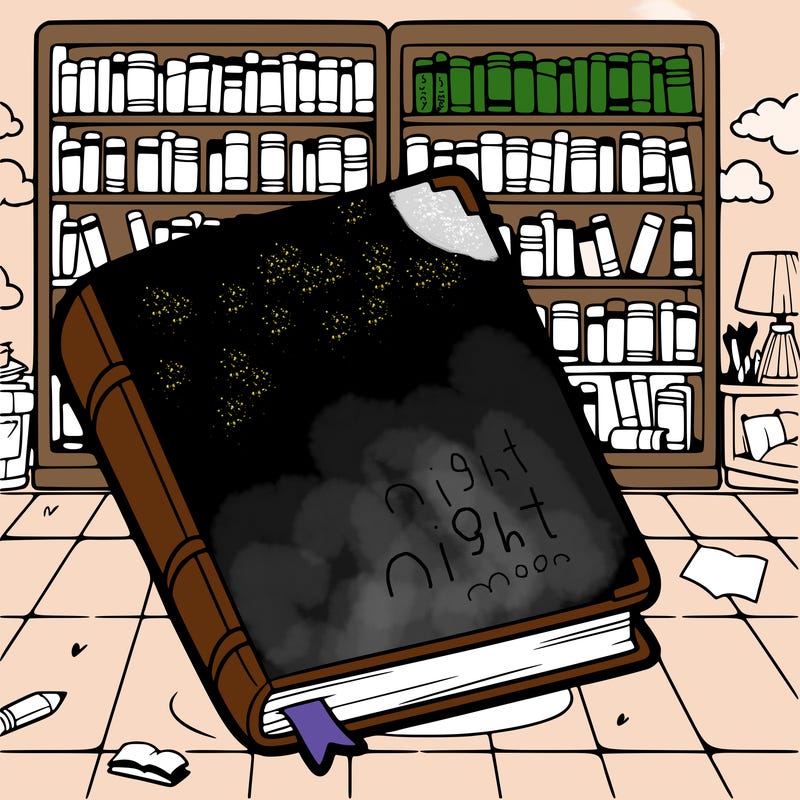 blank book at a library