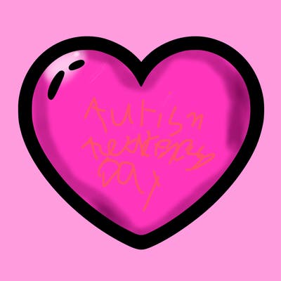 a blank heart
