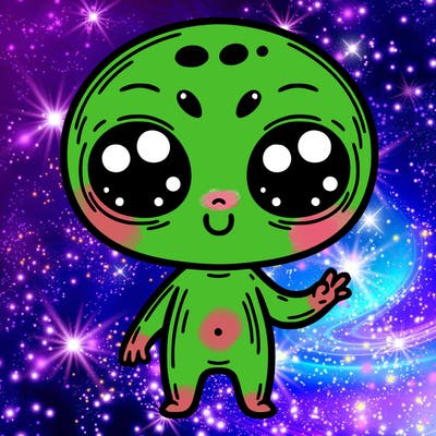 alien cute