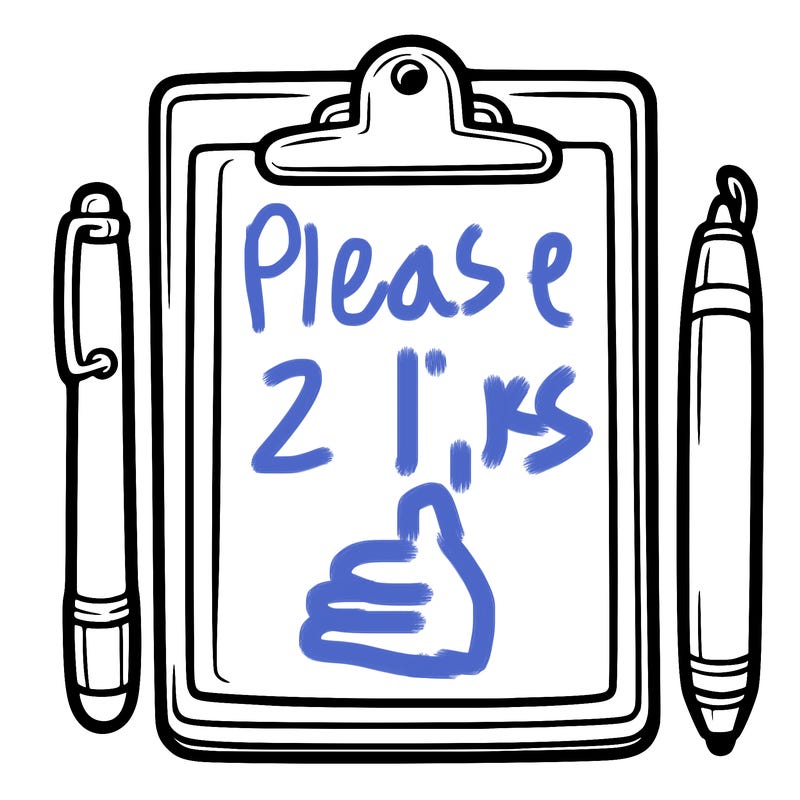 blank clip board with pen