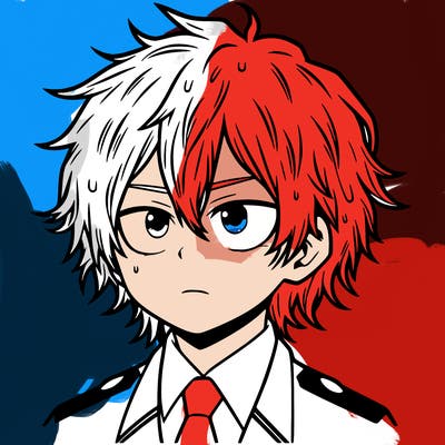 todoroki in with wet hair