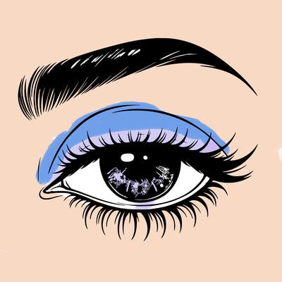 eye closed realistic