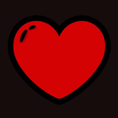 a blank heart