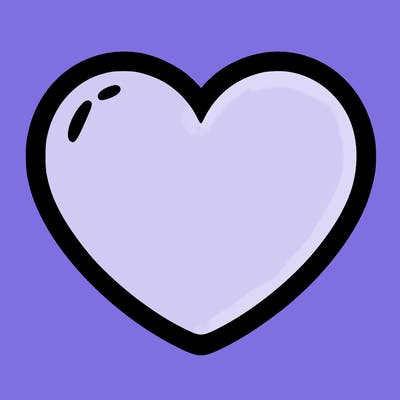a blank heart