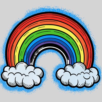realistic rainbow