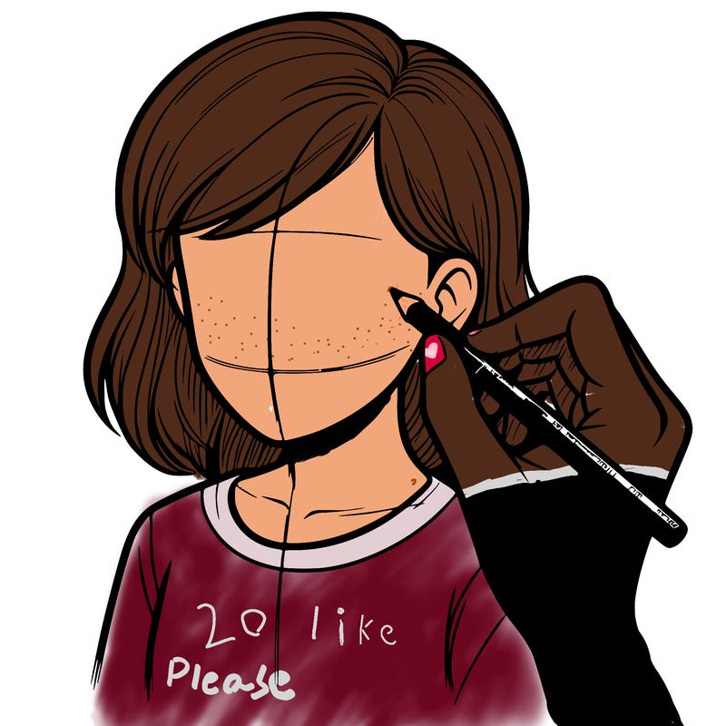 drawing a realistic person