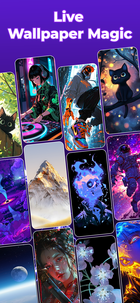 3D Charging Effect Wallpaper - A selection of creative and aesthetic live wallpapers for smartphone personalization